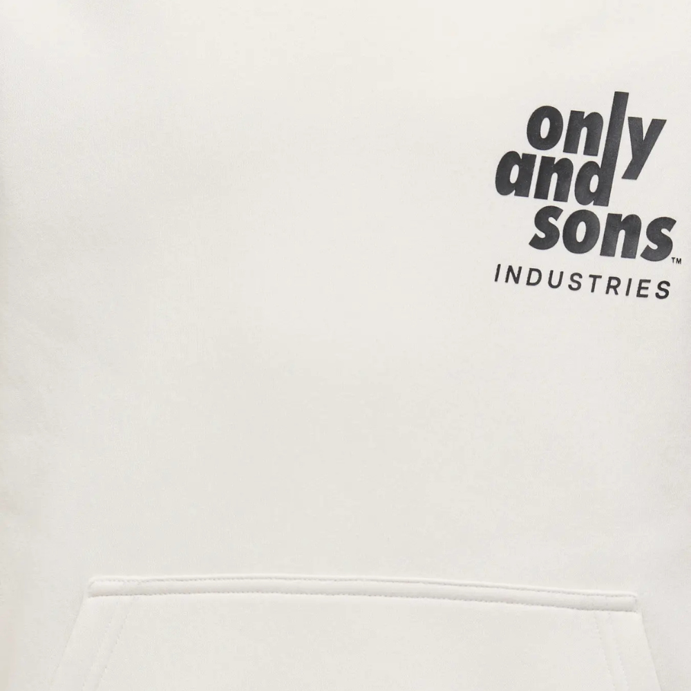 Hoodie ONLY&SONS Hudson wit