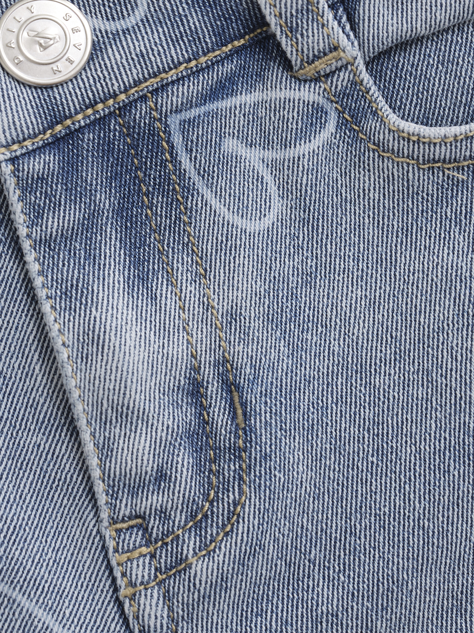 Wide fit broek DAILY7 GIRLS 930244 heart denim