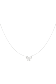 Ketting roestvrijstaal strik zilver