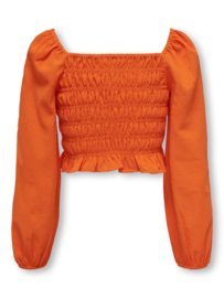 Longsleeve ONLY HELENE orange