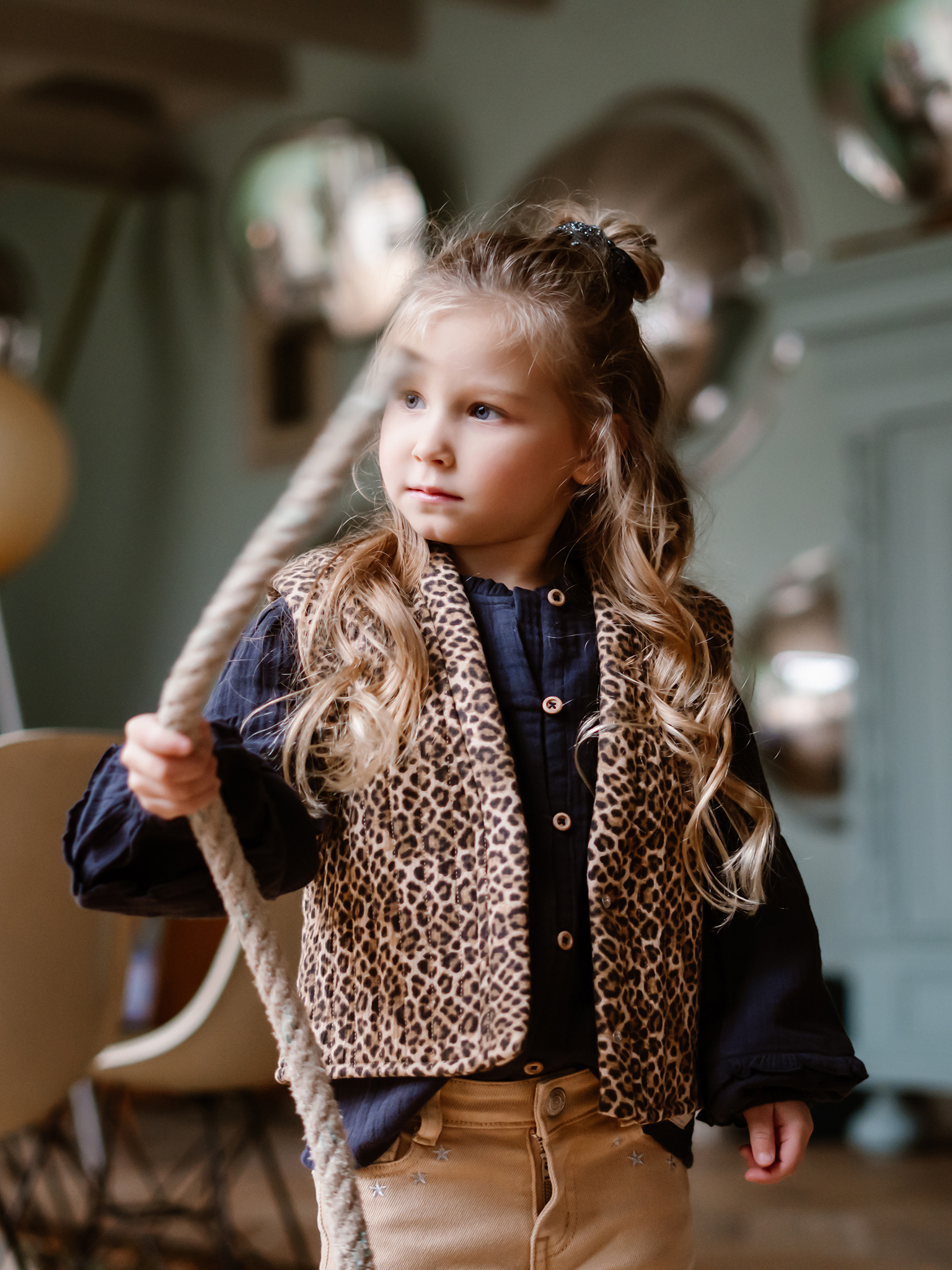 Gilet DAILY7 animal  latte sand 930207