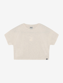 Cropped shirt IBJ GIRLS light sand melange 970712
