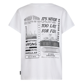 T-shirt RETOUR BOYS Davis white (RBJ-051-209)