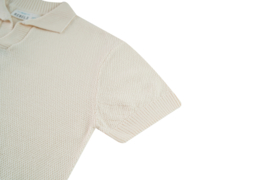 Gebreide polo MINI REBELS dark ecru