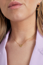 Ketting roestvrijstaal strik zilver