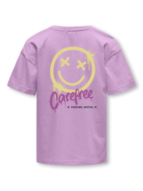 Shirt ONLY paars smile