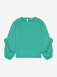 Longsleeve DAILY7 GIRLS ruffle sea green 930533