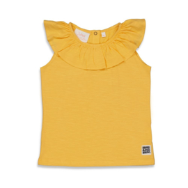 Singlet JUBEL have a nice daisy geel