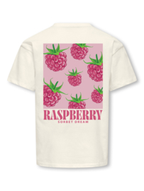 Loose fit shirt ONLY Carina cloud dancer raspberry