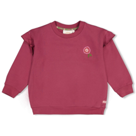 Relax fit sweater JUBEL moon flowers 91600475 mauve