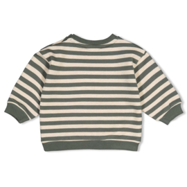 Sweater oversized FEETJE wiggle and waddle 51602842 groen