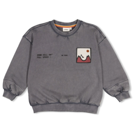 Oversized sweater STURDY Mountain top 71600669 grijs