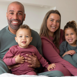 Familiepyjama FEETJE berry