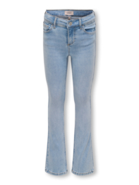 Flared denim broek ONLY blush light blue