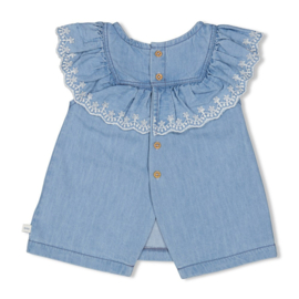 Jurk + slip FEETJE summer denim l.blauw denim 52700039
