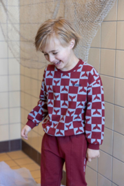 Sweater STURDY waves and whales bordeaux 71600644