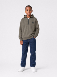Sweater PETROL hooded zip B-3060-SWH339 beluga