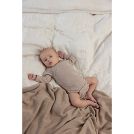 Wikkelromper rib FEETJE the magic is in you taupe