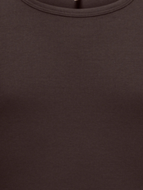 Korte longsleeve LUCKY NOOS coffee bean