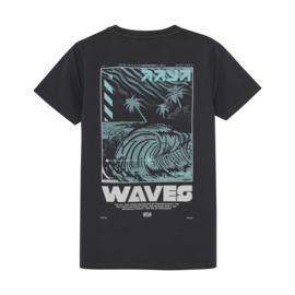 T-shirt backprint wave IBJ antra ash (960125)