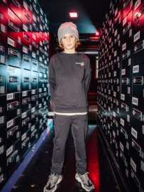 Sweater IBJ BOYS chest and backprint antra ash 960757