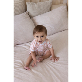 Pyjama FEETJE limited wafel streep terra pink