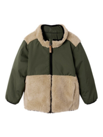 Reversible tussenjas NAME IT Magnus groen