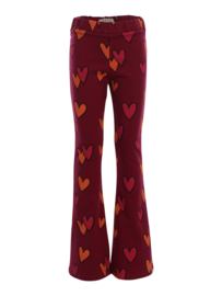 Flare broek LOOXS little 7656 double hearts