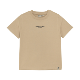 T-shirt structure print DAILY7 latte sand (920084)