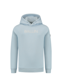 Hoodie BALLIN junior dual line logo light blue