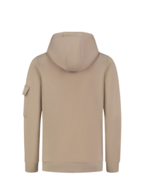 Hoodie BALLIN junior sleeve pocket taupe 24037364