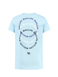 Shirt BALLIN circle logo Lt Blue