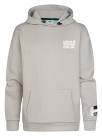 Sweater PETROL hooded print B-3060-SWH352 ice grey