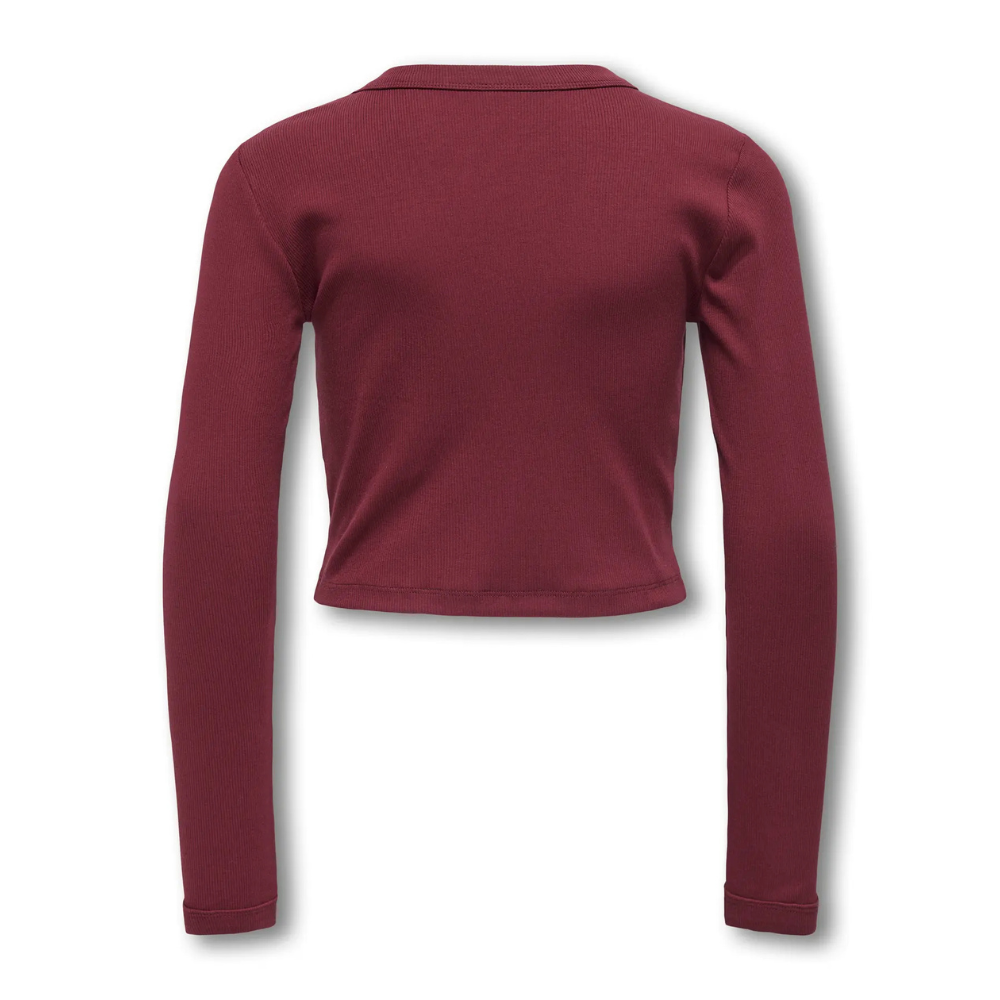 Short longsleeve ONLY kogbina bordeaux