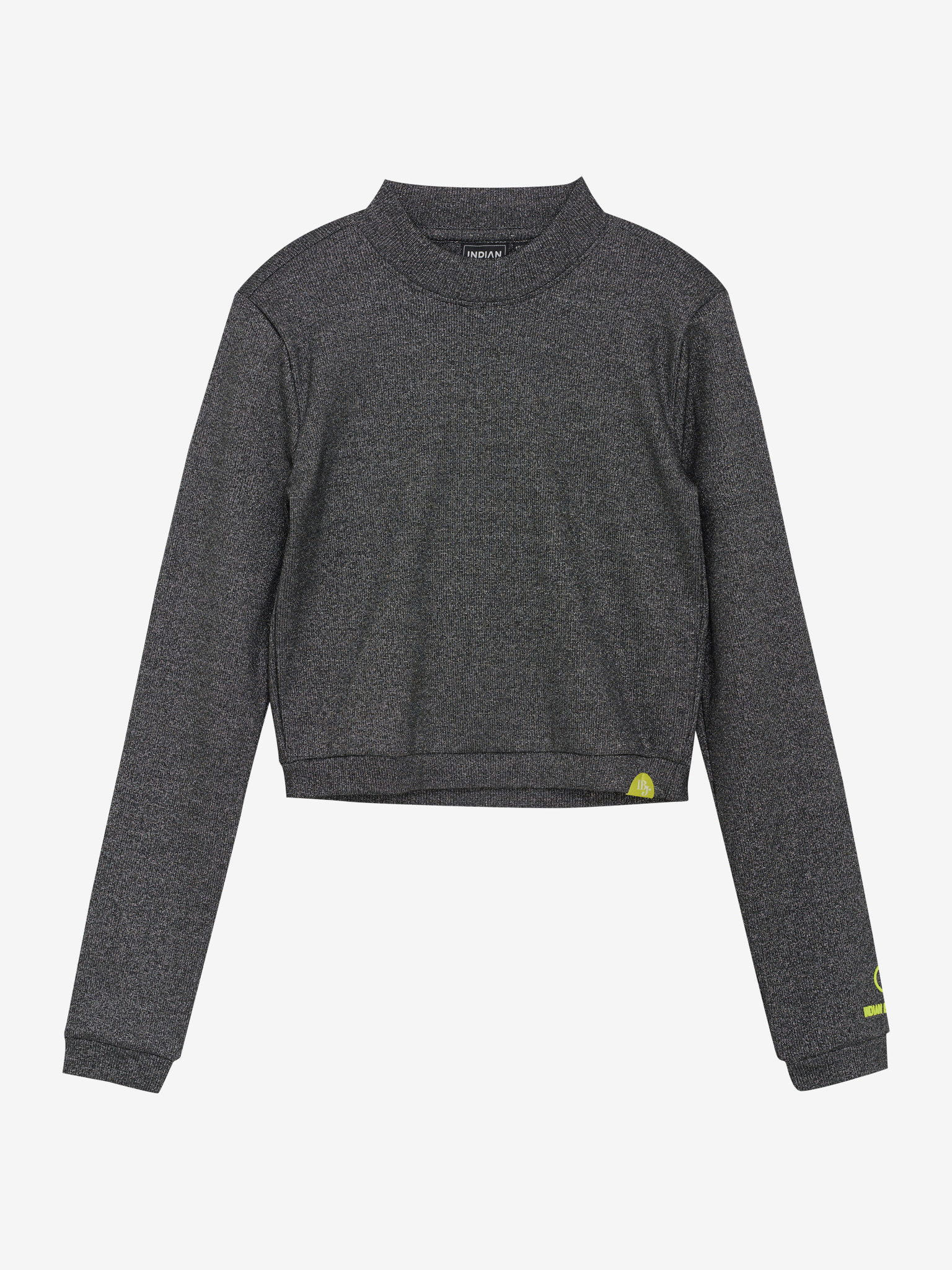Cropped longsleeve IBJ girls black 970479