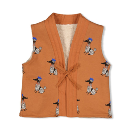 Omkeerbaar gilet JUBEL amour toujours camel 91200014