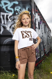 Cropped shirt IBJ bright white (970240)