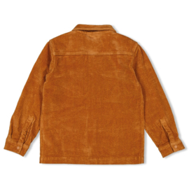 Corduroy blouse STURDY waves and whales hazelnoot 72300053