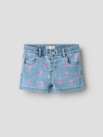 Korte broek NAME IT girls Rose light blue denim