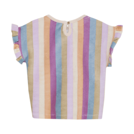 Shirt terry stripe DAILY7 cherry purple (930089)