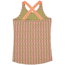 Singlet QUAPI Birthe aop pink stripe