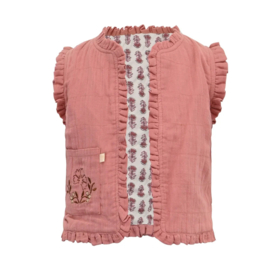 Reversible gilet OTOTC Daphne aop batik