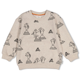 Relaxed fit sweater STURDY Mountain top 71600661 offwhite melange
