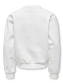 Trui NAOMIE LS BOXY O-NECK PRINTED SWT cloud dancer