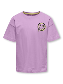 Shirt ONLY paars smile
