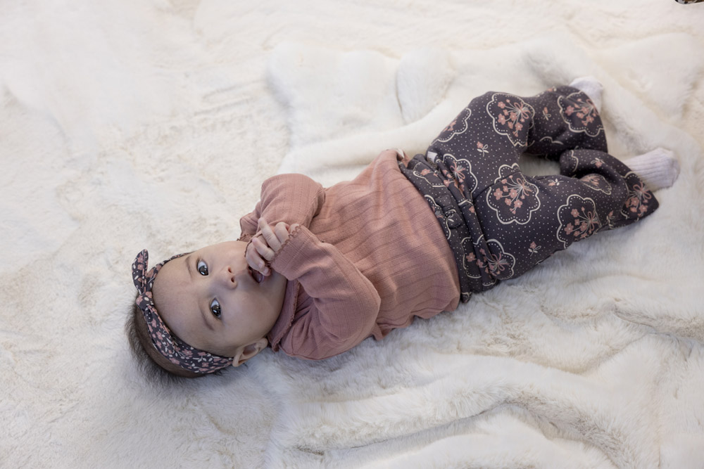 Flare broek FEETJE woodland bloom antraciet 52202407