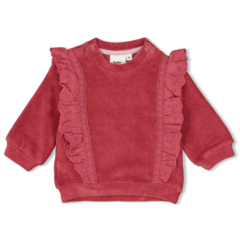 Sweater Feetje You're so sweet berry rib 51602441