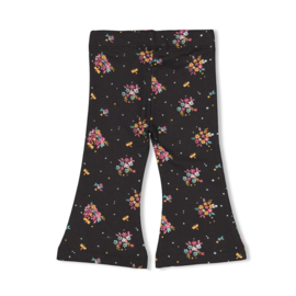 Flared broek FEETJE shine bright antraciet 52202434