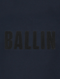 Hoodie BALLIN junior perforated logo navy 24037308