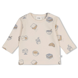 Longsleeve FEETJE AOP breakfast buddy creme 51602797